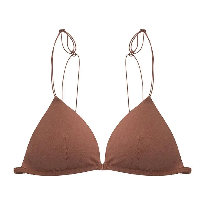 Front buckle triangle cup underwear
