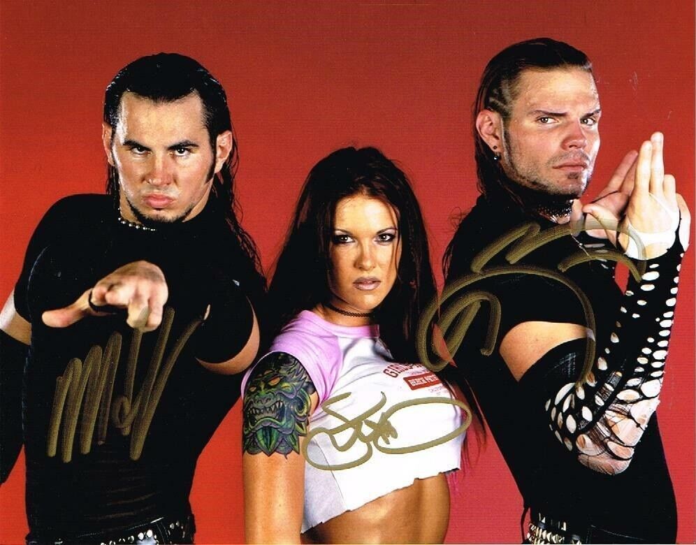 Jeff Hardy / Matt Hardy / Lita ( WWF WWE ) Autographed Signed 8x10 Photo Poster painting REPRINT