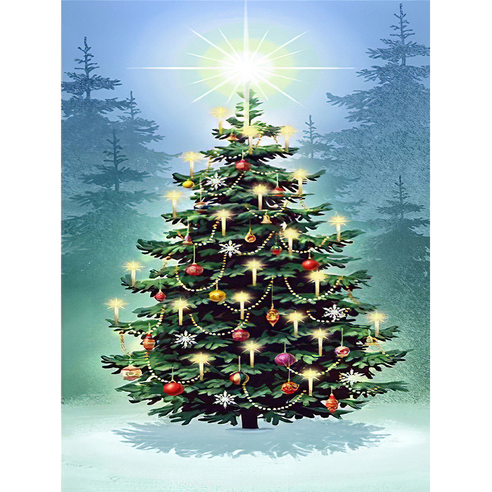 

Christmas Tree - Round Drill Diamond Painting - 30*40CM, 501 Original