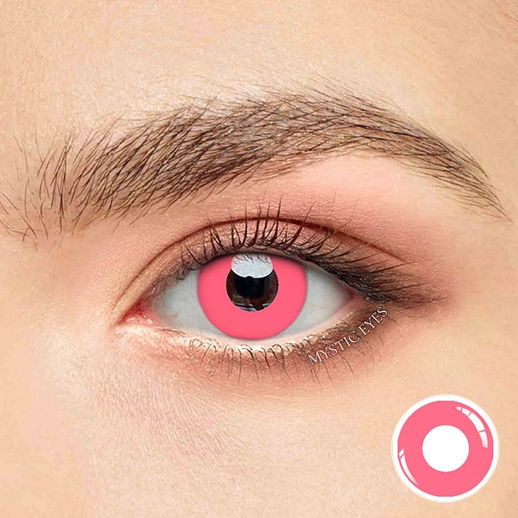Circle Block Powdery Violet Block Contact Lenses