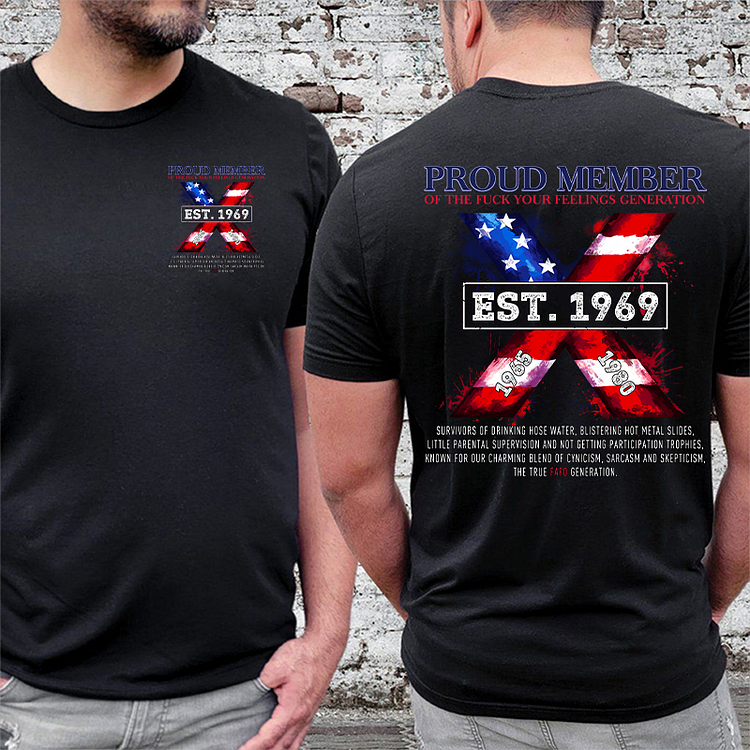 Double-Sided Generation X Custom Year T-shirt/Sweatshirt