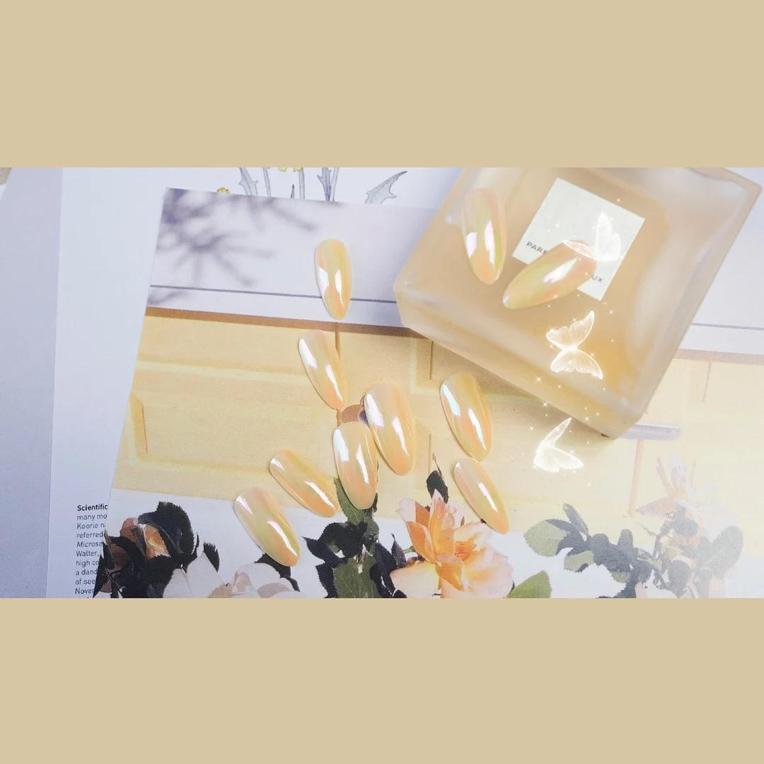 24pcs Elegant Fake Nails Full cover Fake Nails Glue DIY Manicure Nail Art Tools-Nail Inspo