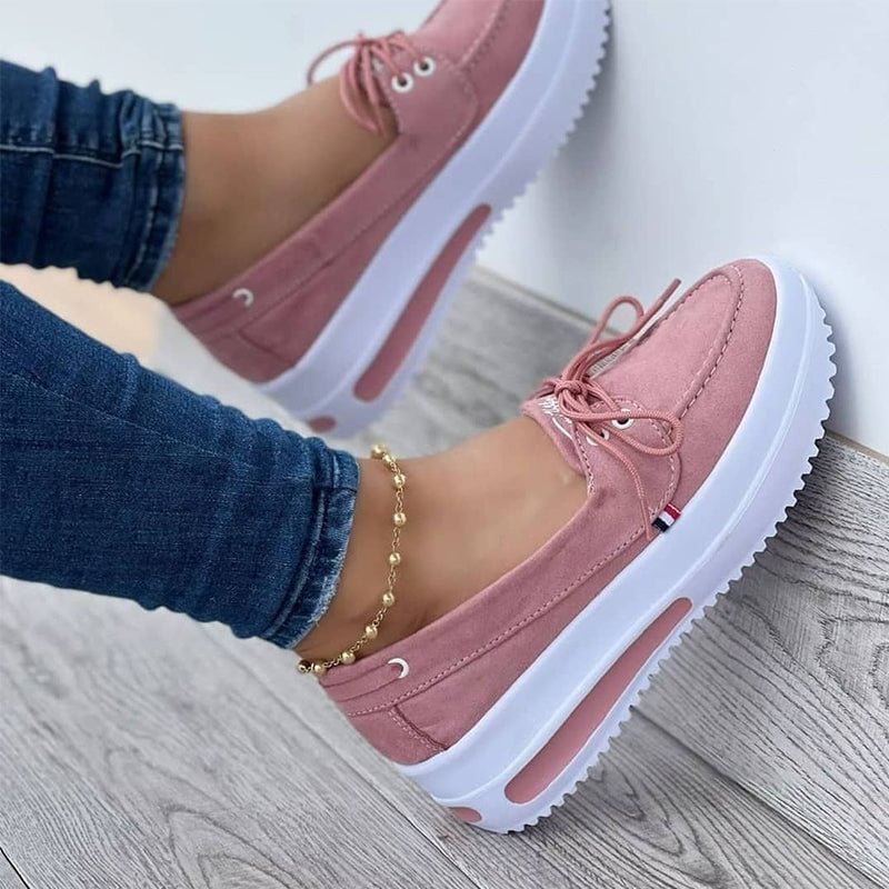 Fashion platform casual ladies sneakers