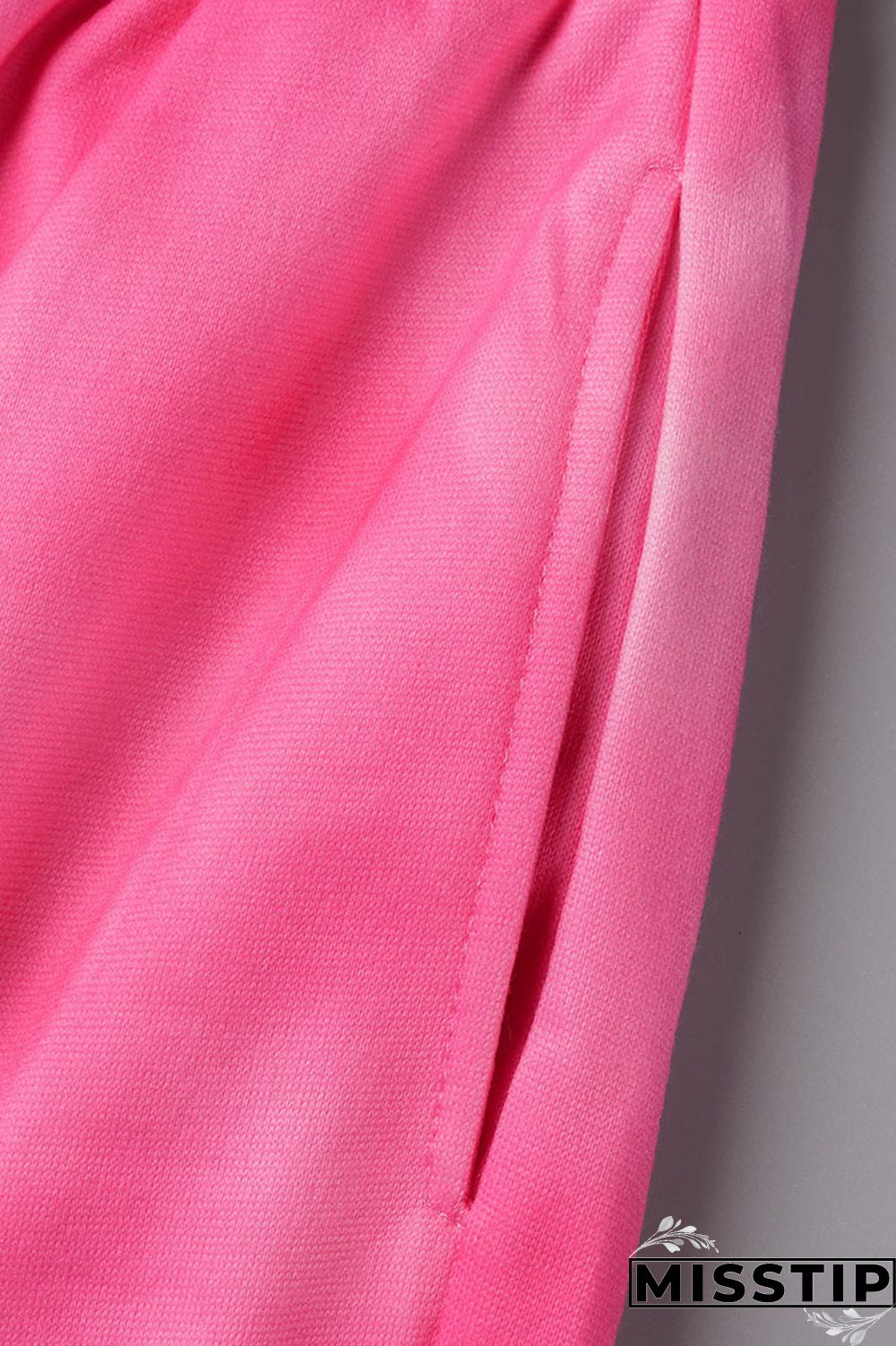 Pink Casual Street Print Patchwork O Neck Long Sleeve Two Pieces