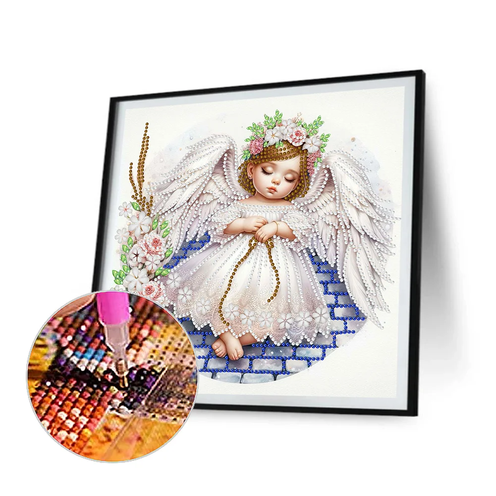 Special Shape Diamond Painting 30*30cm - Angel Child