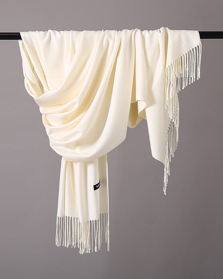 Thermal Fringed Scarf Shawl