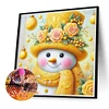 Diamond Painting-DIY Full Round Drill Cute Snowman