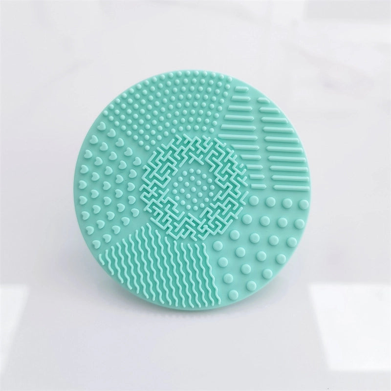 Silicone Apple Scrubbing Pad With Suction Cup Silicone Makeup Brush Cleaning Pad Portable Washing Tool Large Number Of In Stock