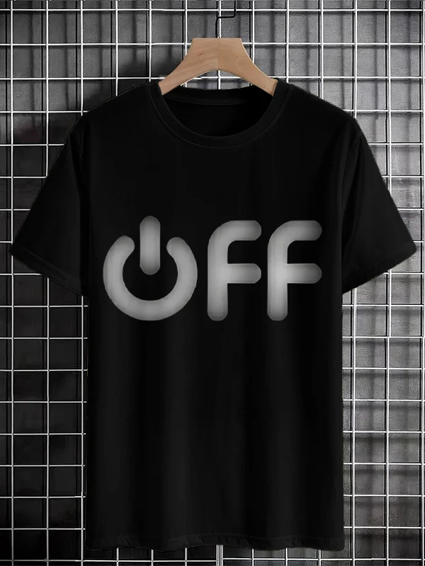 Men's Off Graphic Print Casual T-Shirt