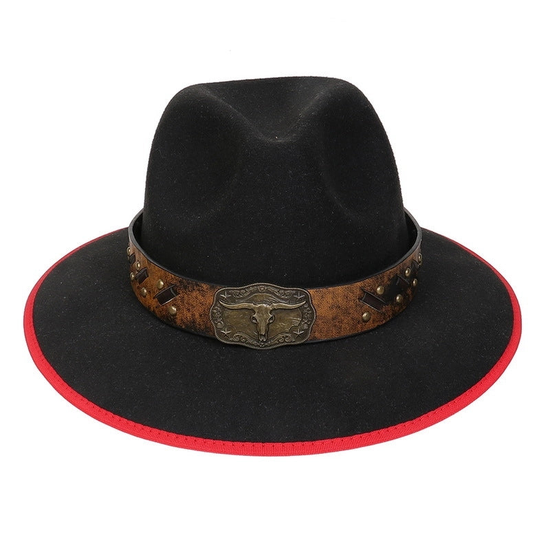 Tibetan Hat Autumn And Winter New Women’s Tibetan Cowboy Hat Men’s And Women’s Outdoor Cow Head Accessories Hat