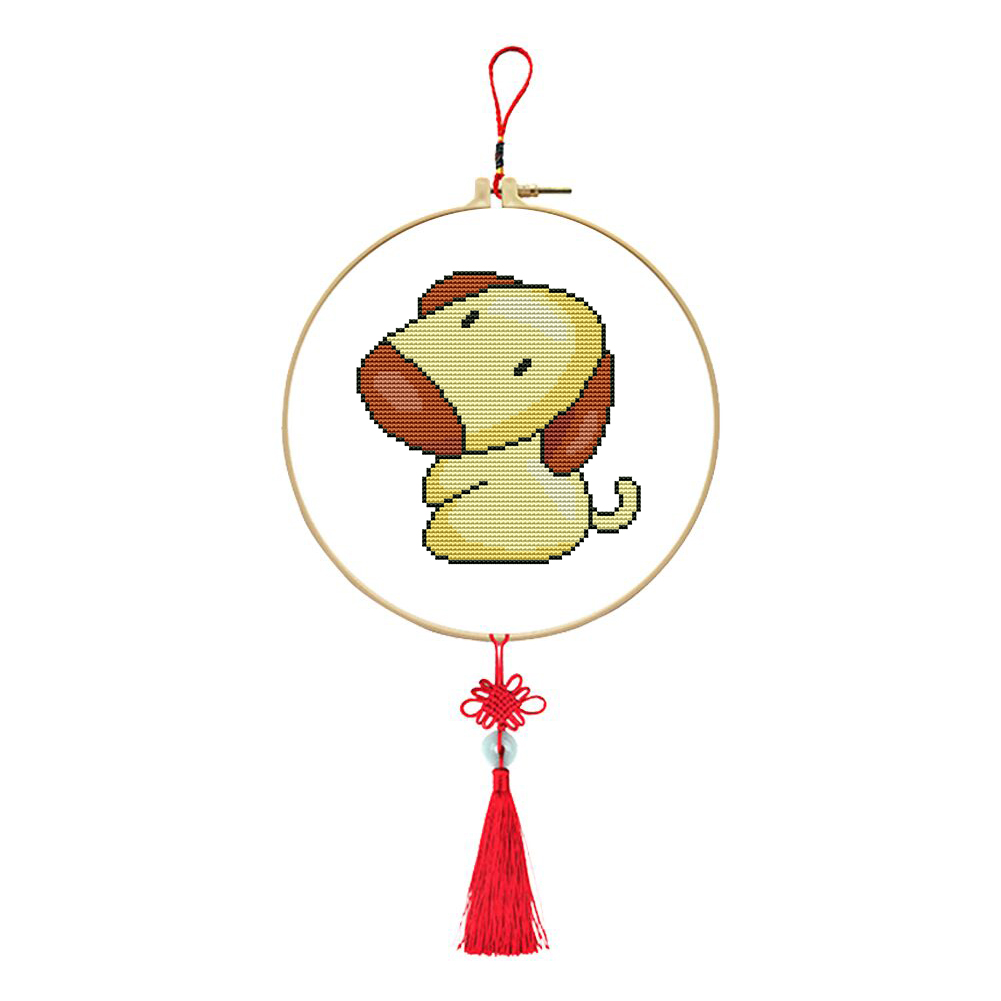 

Dog - 11CT Stamped Cross Stitch - 25*25CM, 501 Original