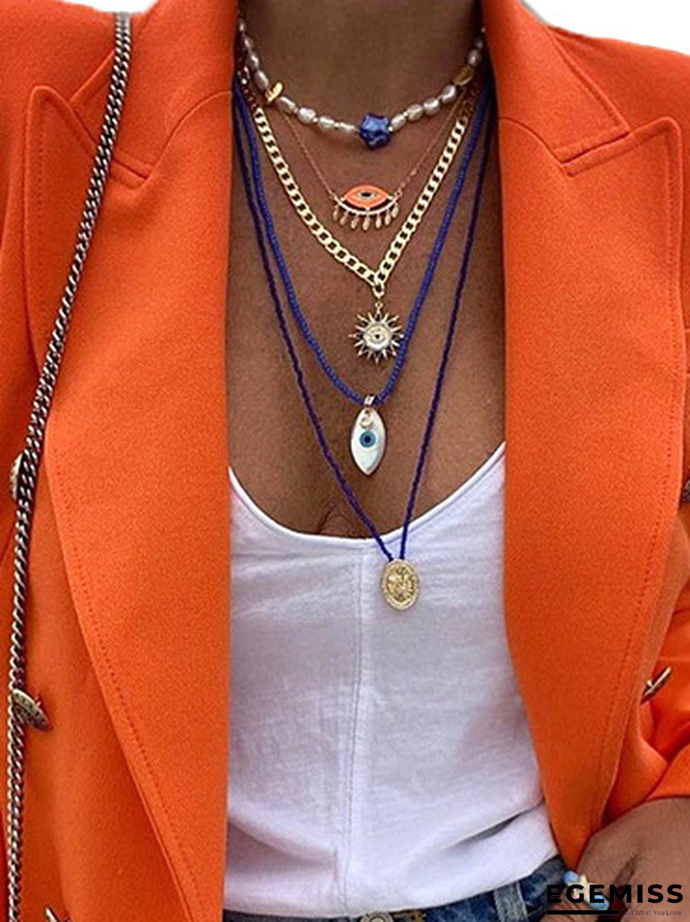 Buttoned Casual Closure Collar Outerwear | EGEMISS