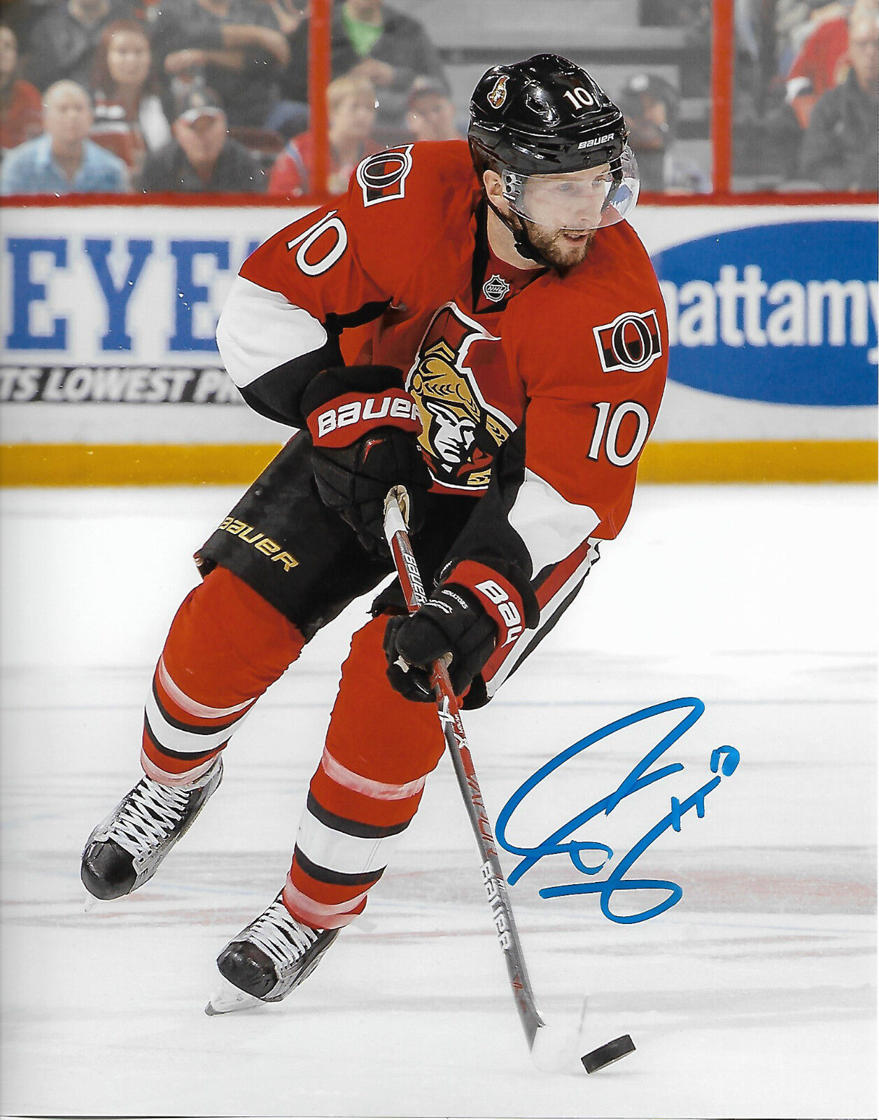 Ottawa Senators Tom Pyatt Signed Autographed 8x10 Photo Poster painting COA B