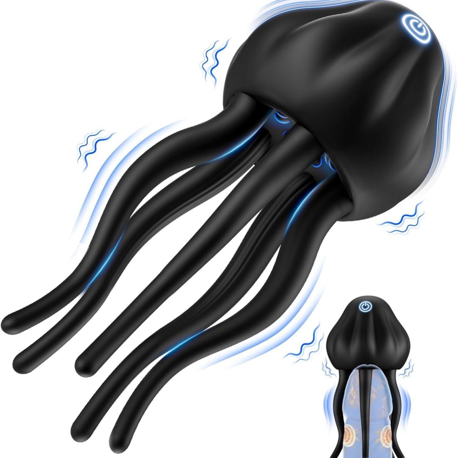 Jellyfish Masturbator Octopus Cock Ring Stroker 
