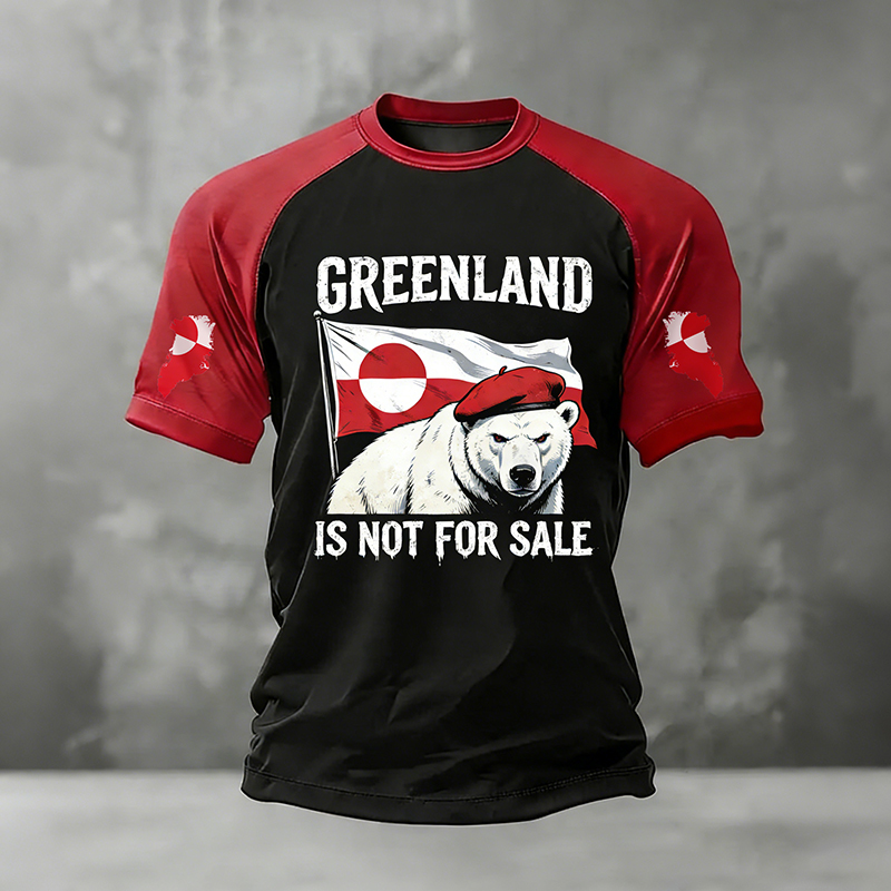 Men's Greenland Print Crew Neck Short Sleeve T-shirt artswardrobe