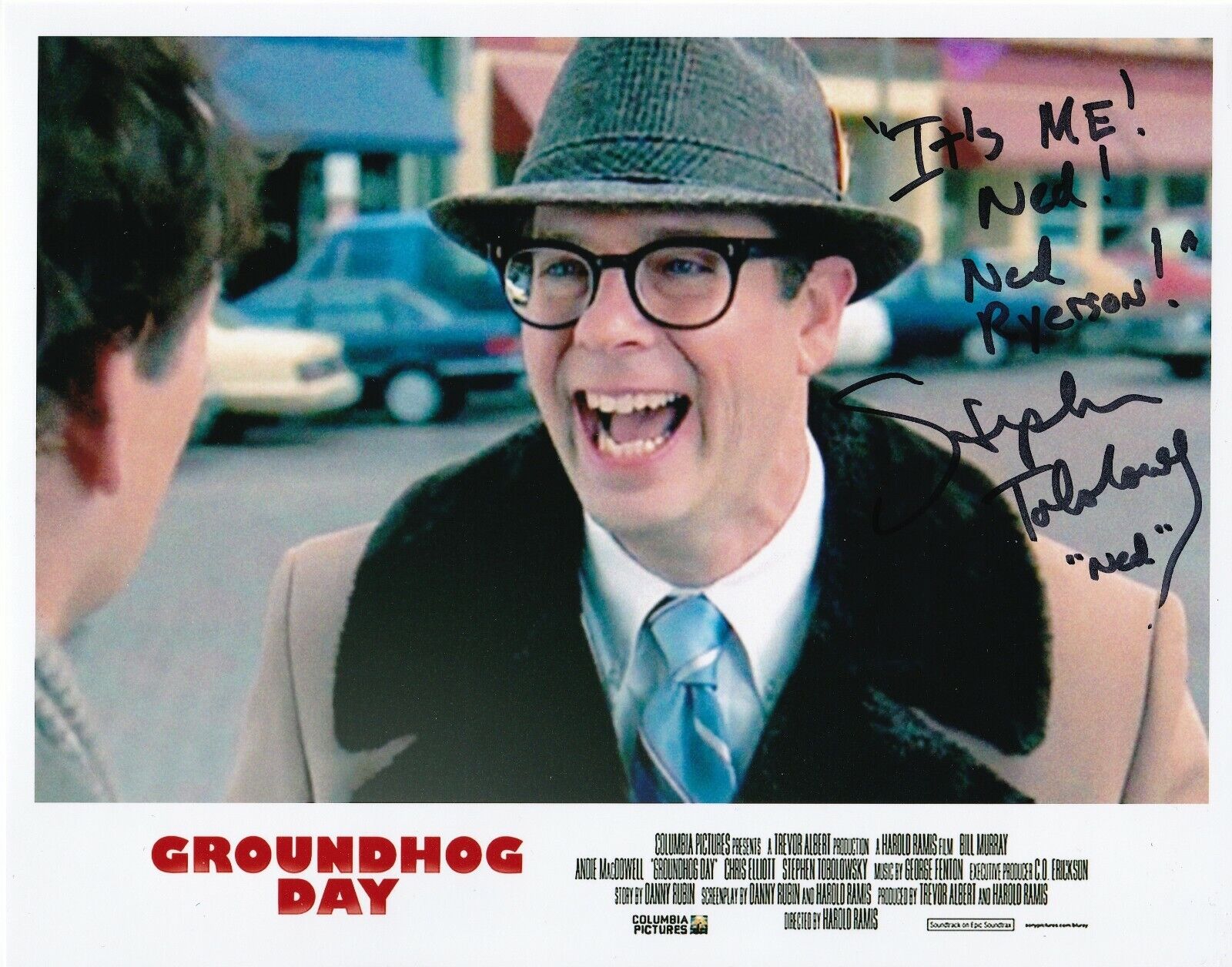 Stephen Tobolowsky REAL hand SIGNED Groundhog Day Movie Photo Poster painting #4 COA Autographed