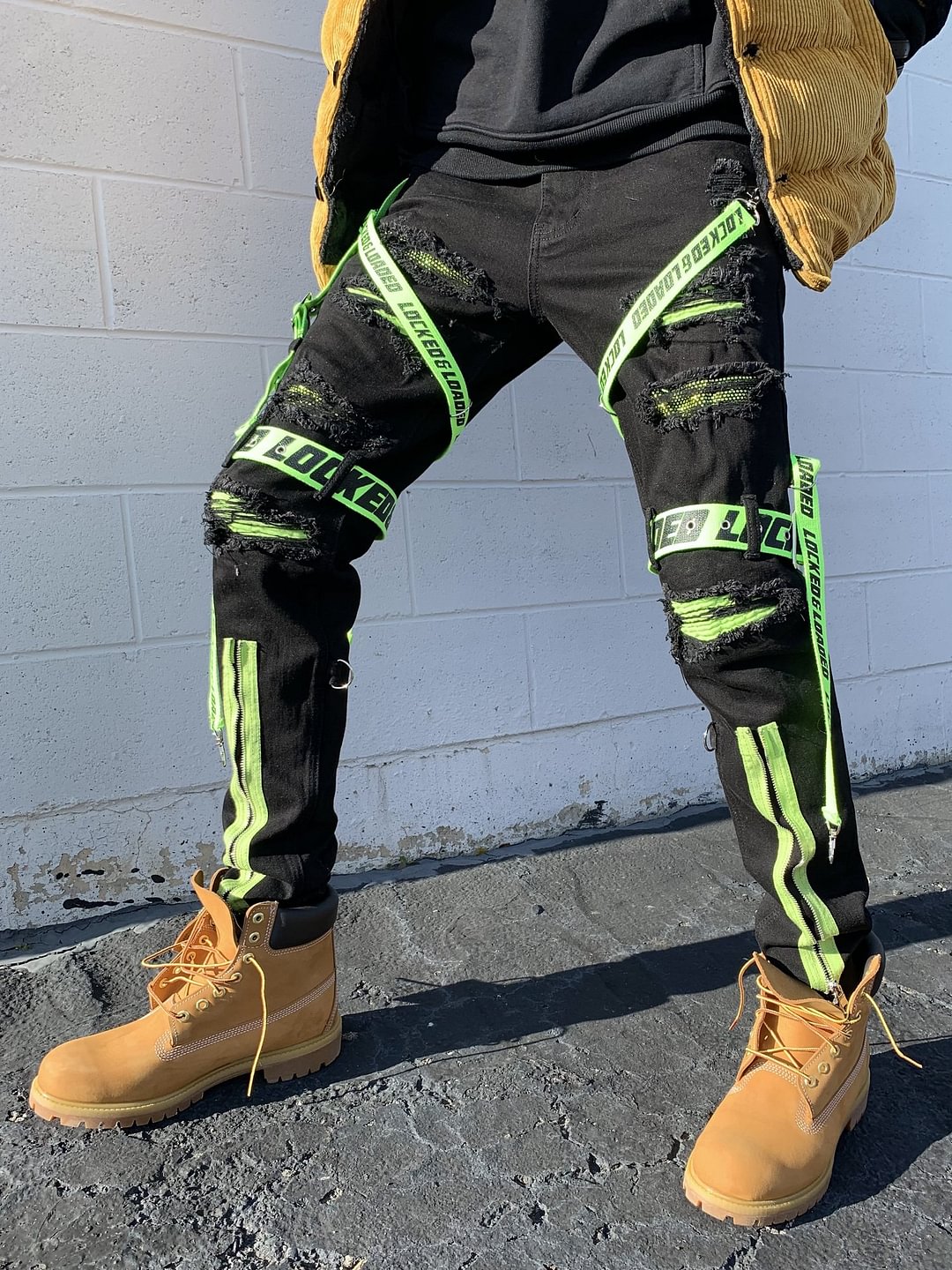 Locked Loaded Jeans-Straps and Stones