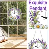 DIY Wreath Diamond Clock Art Pendant Home Wall Decoration Crafts