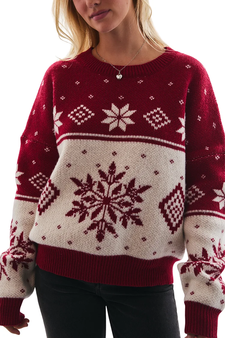 Fair Isle Snowflake Sweater