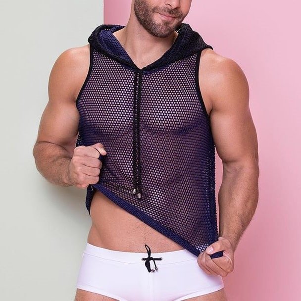 Sexy Personality Perspective Hooded Vest