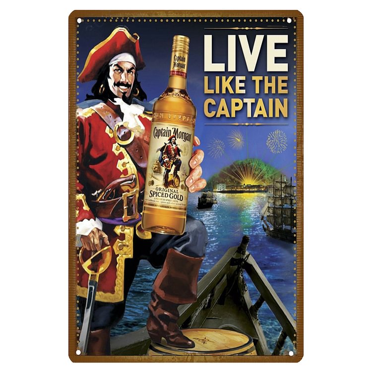 【20*30cm/30*40cm】Captain Beer - Vintage Tin Signs/Wooden Signs