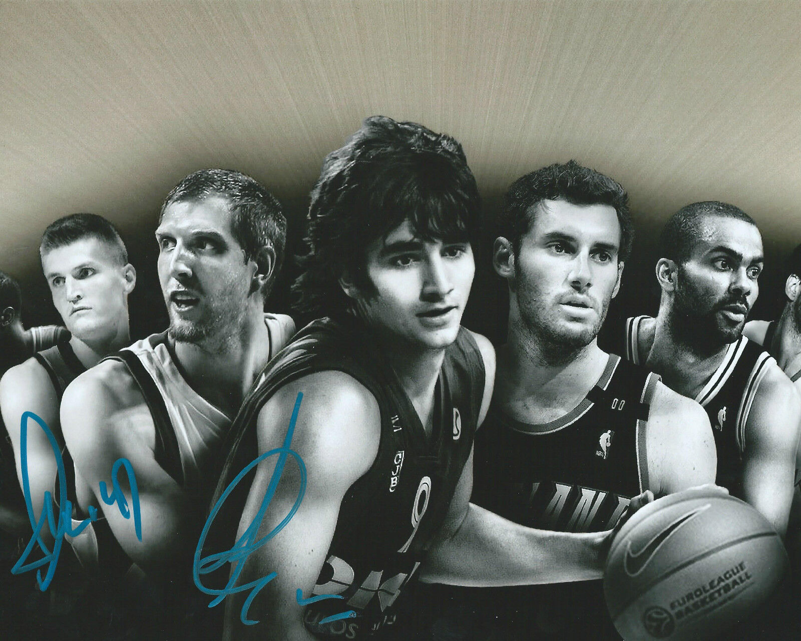 Ricky Rubio & Andrei Kirilenko MINNESOTA TIMBERWOLVES Signed 8x10 Photo Poster painting COA GFA