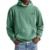 Men's Retro Washed Loose Pocket Hooded Sweatshirt