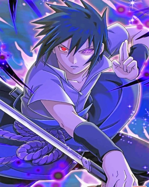 

Aesthetic Sasuke – Animes Paint By Numbers - 40*50CM, 501 Original