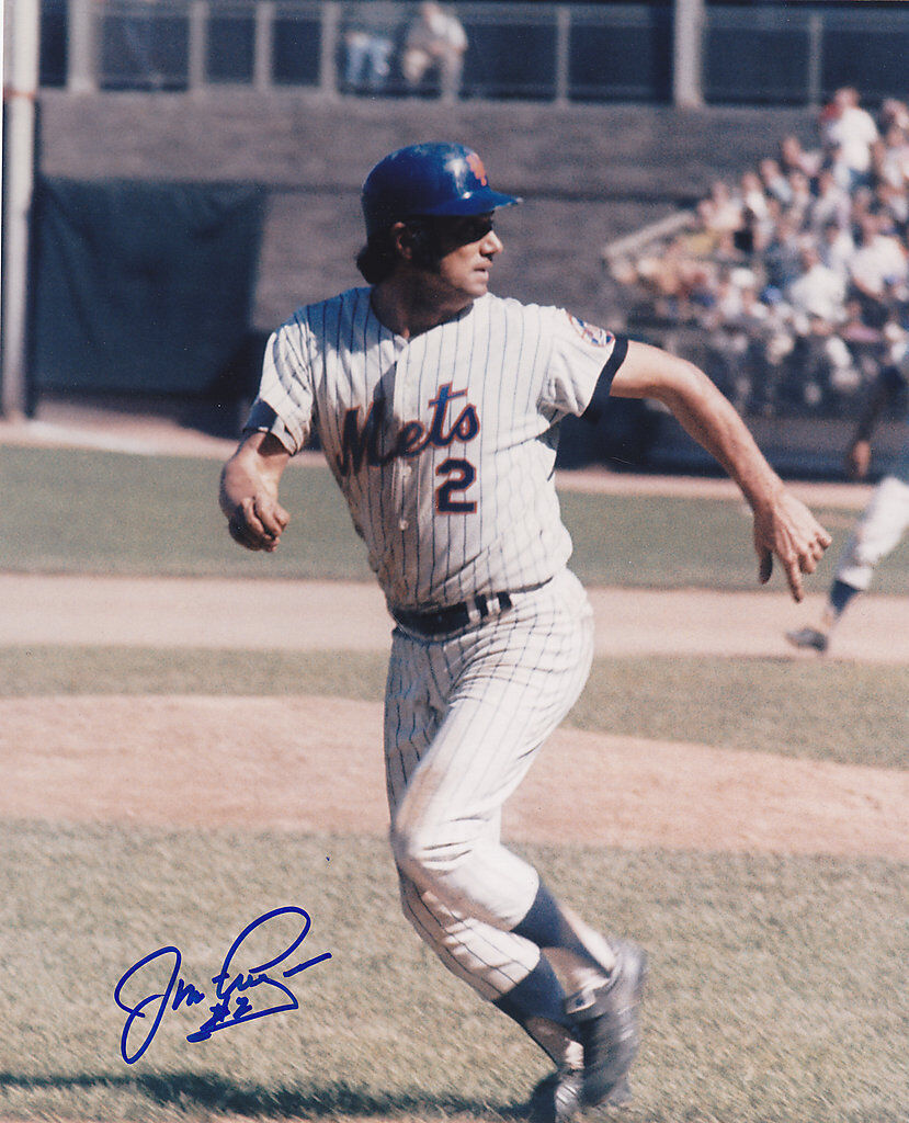 JIM FREGOSI NEW YORK METS ACTION SIGNED 8x10