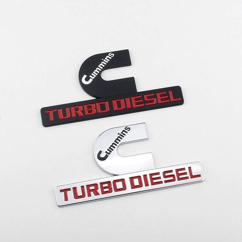 Metal Car Rear Stickers for Dodge CUMMINS Turbo Emblem Journey Caravan Durango Nitro Caliber Jcuv Challenger Auto Accessories voiturehub dxncar