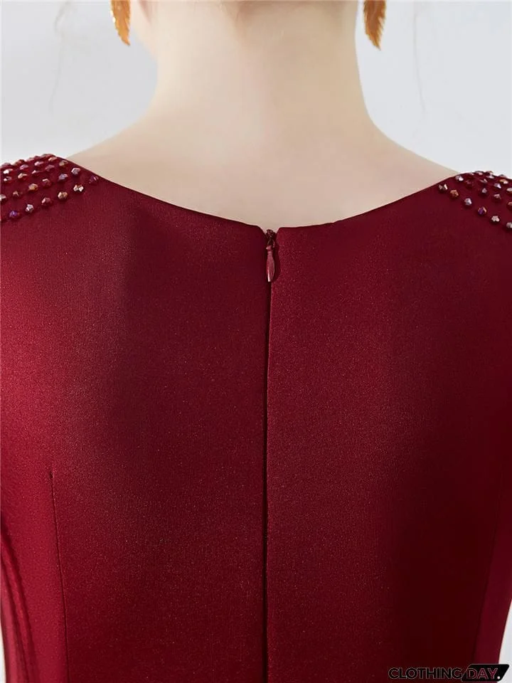 Gorgeous Fitted Waist Mermaid Maxi Vintage Evening Gowns