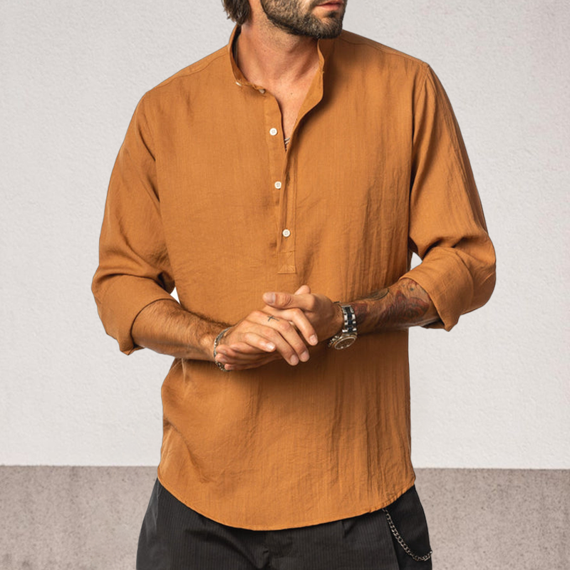 Linen Pullover Shirt