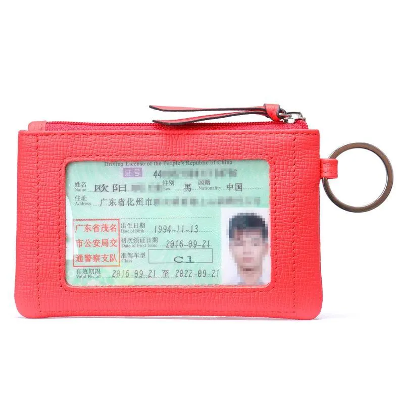 Vintage Leather Wallets Business Clutch Bags Card Holder