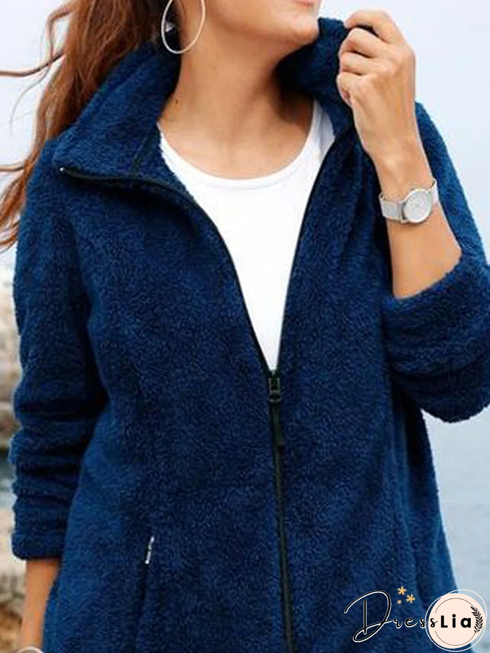 Casual Polar Fleece Teddy Jacket