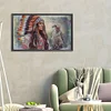 (50*30cm)Indian Girl - Full Round Drill Diamond Painting