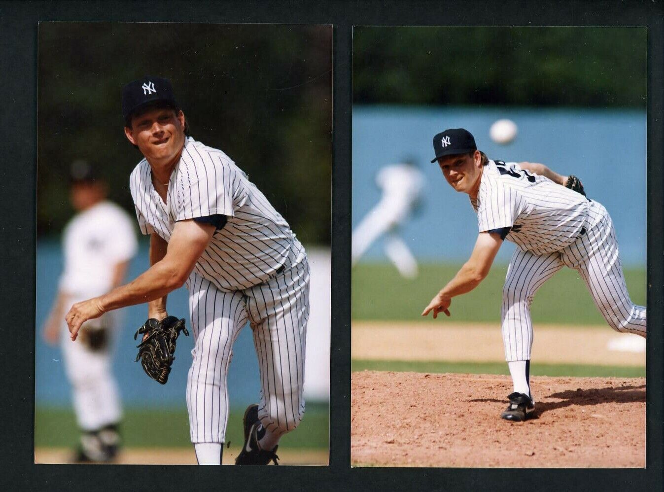 Steve Howe LOT of TWO Press Original Photo Poster paintings New York Yankees