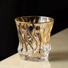 Czech Imported BOHEMIA Crystal Glass Handmade High-end Gold-painted Whiskey Glass Foreign Wine Glass