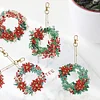 6pcsDIY Diamond Art Keychains Saffron Wreath Kits