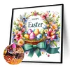 Happy easter-round drill peinture diamant-30*30cm