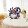 DIY Independence Day Gnome Diamond Painting Desktop Ornaments
