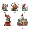 Christmas Cardinal-Partial Special Shaped Diamond Painting 30*30CM