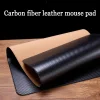 Carbon Fiber Leather Table Pad Splicing Desk Laptop Pad