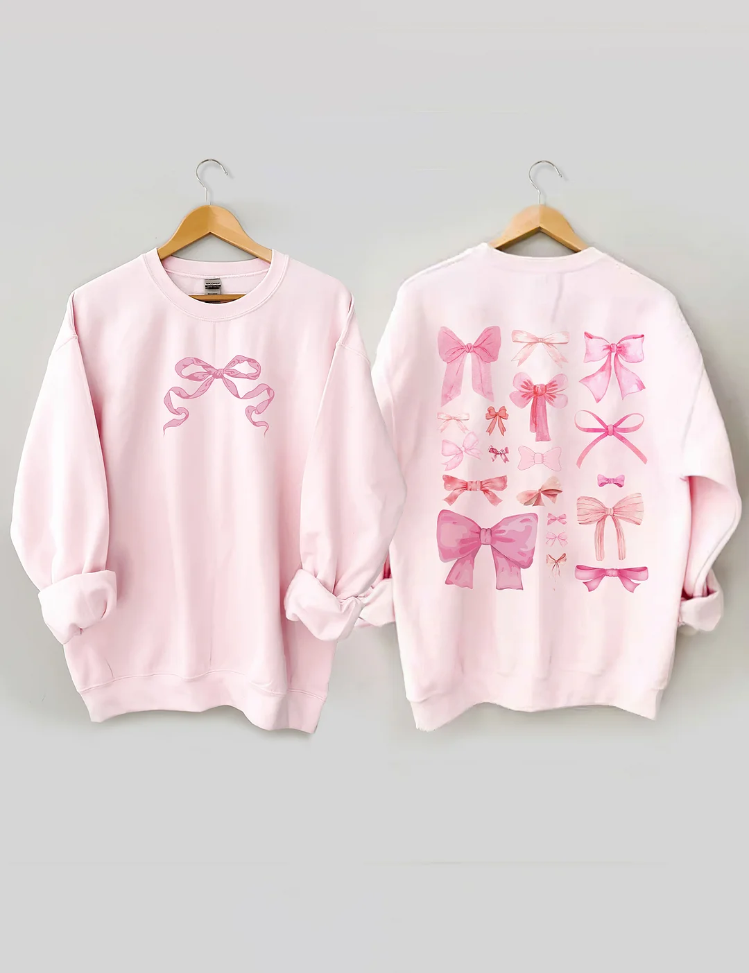 Coquette Pink Bow Y2K Sweatshirt