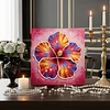 Kits d&rsquo;art en perles en diamants en fleurs en floraison pour adultes avec cadre