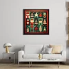 Christmas Tree Snowman-14CT Stamped Cross Stitch 40*40cm/15.75*15.75in