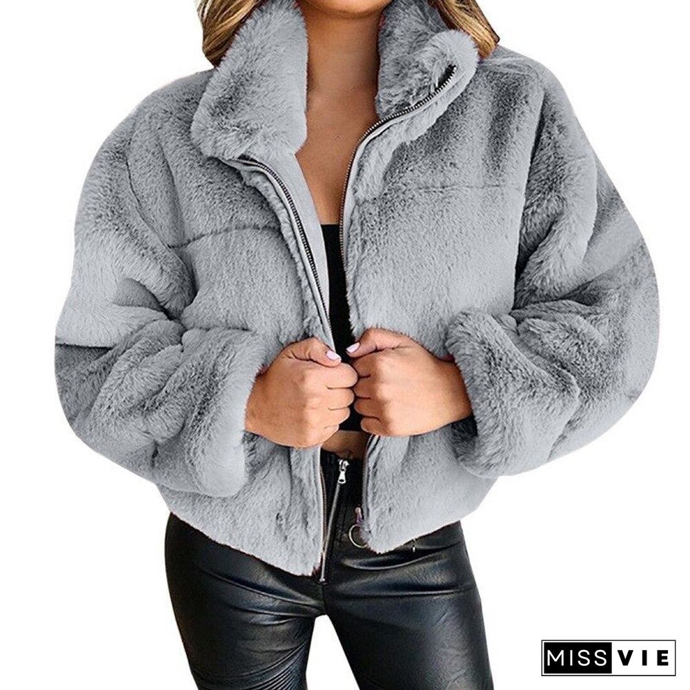 Winter Fleece Sweatershirt Sherpa Fleece Oversized Long Fluffy Autumn Winter Warm Wear Female Y2K Cropped Hoodies Overcoat