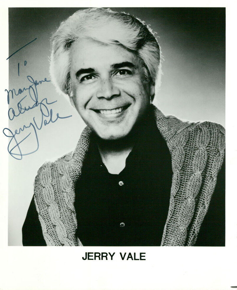 Jerry Vale (Inscribed) signed 8x10 Photo Poster painting COA