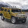 1:18 Hummer H2 Alloy Car Model Realistic Large SUV Off-Road Vehicle Model