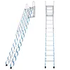 [US Local Warehouse] Ceiling Mount Attic Ladder Hidden Retractable Loft Ladder W/Pull Rod (Blue)