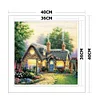 House - 3 strands 11CT Stamped Cross Stitch 40*40cm